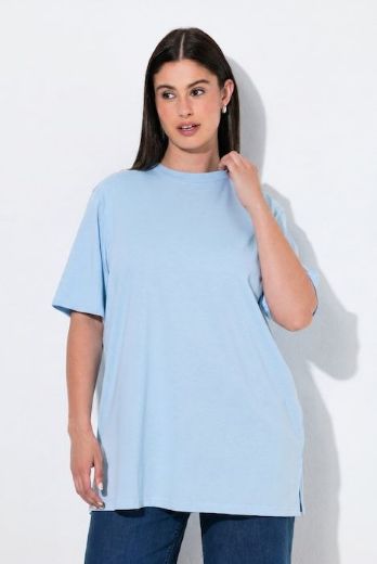 Plus size veliki brojevi Majica kratkih rukava s povišenim ovratnikom za punije
