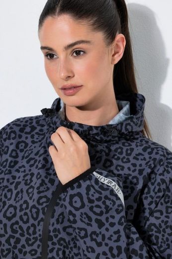 Plus size veliki brojevi Jakna vodootporna sa leopard uzorkom i kapuljačom za punije