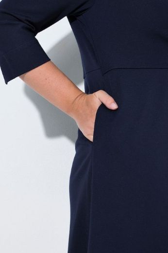Plus size veliki brojevi Haljina midi 3/4 rukava za punije