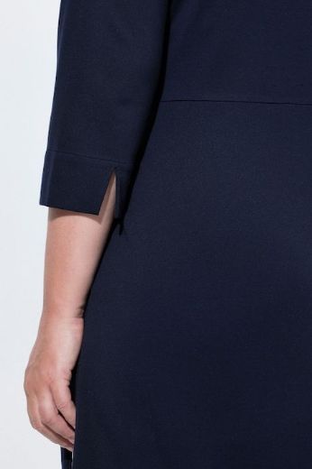Plus size veliki brojevi Haljina midi 3/4 rukava za punije