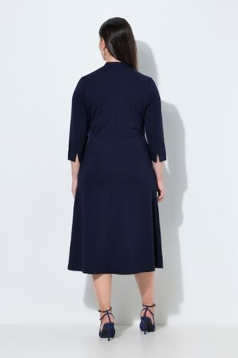 Plus size veliki brojevi Haljina midi 3/4 rukava za punije