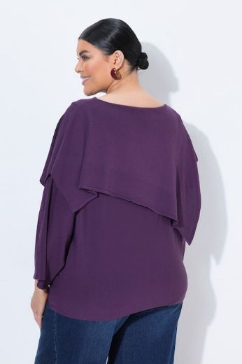 Plus size veliki brojevi Pulover 3/4 rukava širokog kroja lađa izreza za punije