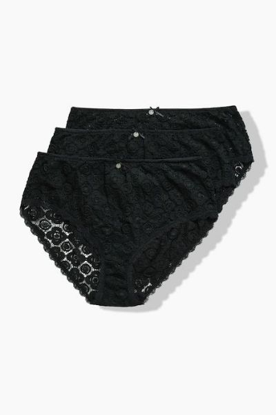 Veliki brojevi Gaćice midi čipkaste 3 u paketu moda za punije