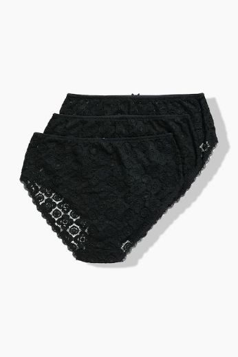 Plus size veliki brojevi Gaćice midi čipkaste 3 u paketu za punije