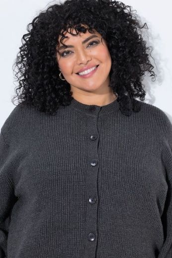 Plus size veliki brojevi Kardigan dugih rukava pleteni za punije