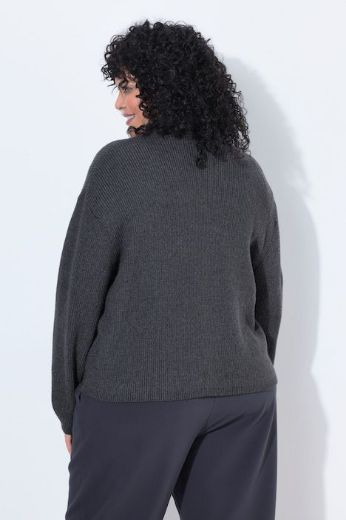 Plus size veliki brojevi Kardigan dugih rukava pleteni za punije