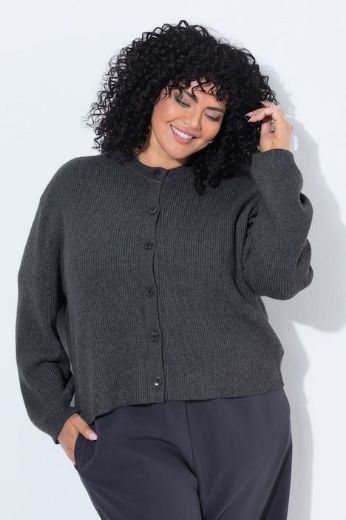 Plus size veliki brojevi Kardigan dugih rukava pleteni za punije