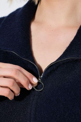 Plus size veliki brojevi Kardigan kratkih rukava s patentnim zatvaračem za punije