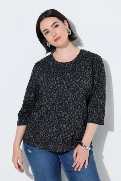 Veliki brojevi Majica 3/4 rukava moda za punije