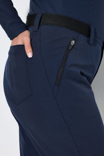Plus size veliki brojevi Hlače outdoor uskog kroja elastičnog struka s patentnim džepovima za punije