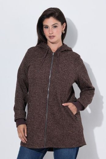 Plus size veliki brojevi Jakna od flisa dugih rukava s kapuljačom za punije