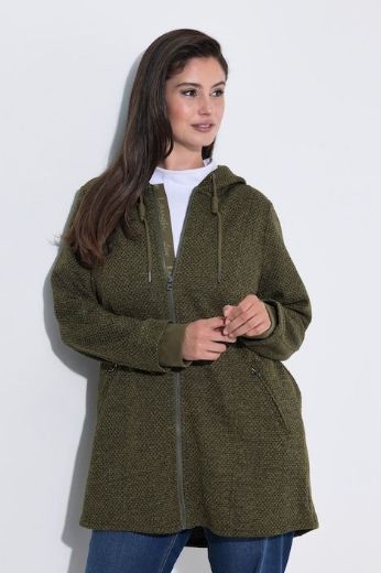 Plus size veliki brojevi Jakna od flisa dugih rukava s kapuljačom za punije