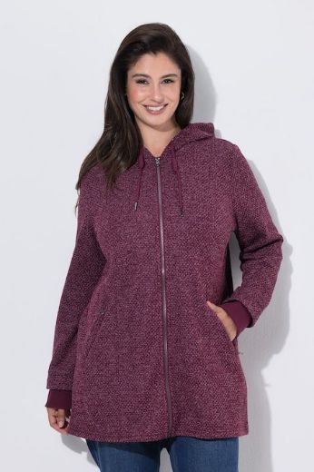 Plus size veliki brojevi Jakna od flisa dugih rukava s kapuljačom za punije