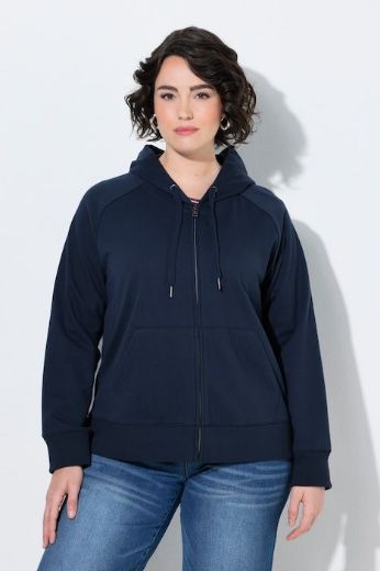 Plus size veliki brojevi Majica dugih rukava s kapuljačom i patentnim zatvaračem za punije
