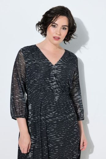 Plus size veliki brojevi Haljina dugih rukava za punije