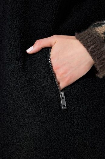 Plus size veliki brojevi Prsluk  dužeg  kroja s kapuljačom za punije