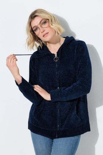 Plus size veliki brojevi Kardigan kraćeg modela s patentnim zatvaračem za punije