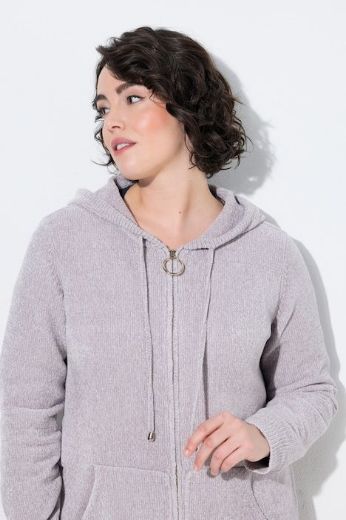 Plus size veliki brojevi Kardigan kraćeg modela s patentnim zatvaračem za punije