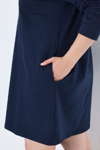 Plus size veliki brojevi Haljina dugih rukava s kapuljačom za punije