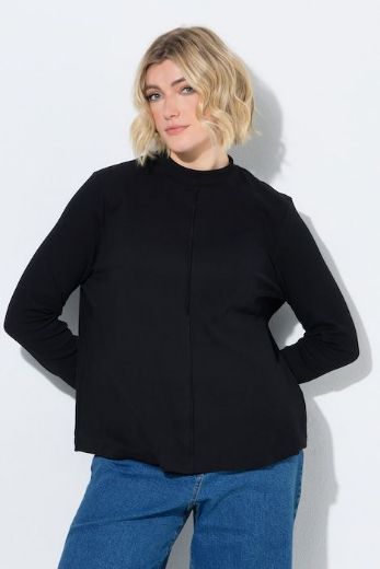 Plus size veliki brojevi Majica dugih rukava s povišenim ovratnikom za punije