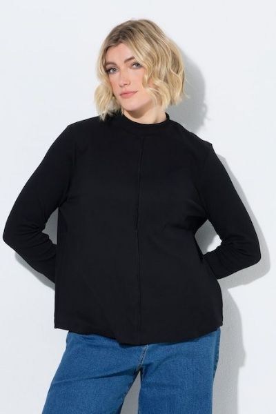 Veliki brojevi Majica dugih rukava s povišenim ovratnikom moda za punije