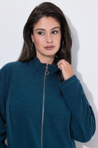 Plus size veliki brojevi Jakna od flisa dugih rukava s povišenim ovratnikom za punije