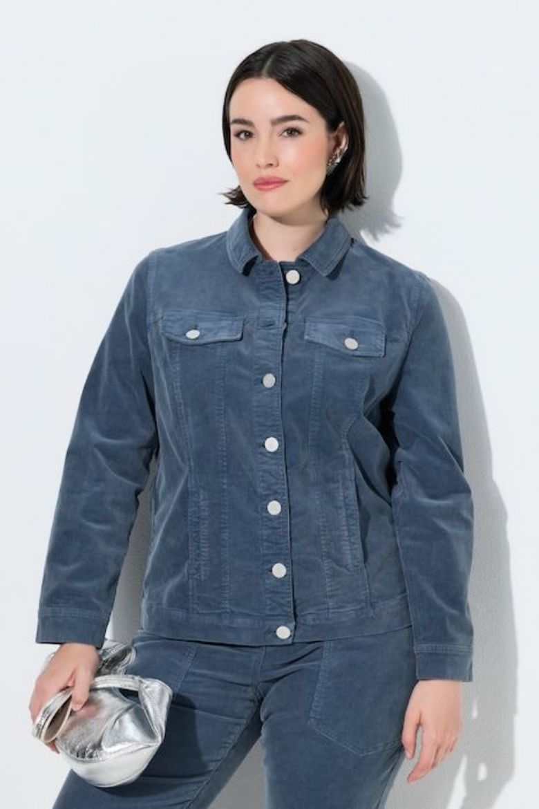 Plus size veliki brojevi Jakna lagana od samta za punije
