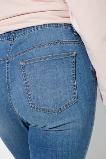 Plus size veliki brojevi Traperice uskih nogavica s udobnim strukom za punije