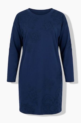 Plus size veliki brojevi Haljina dugih rukava za punije