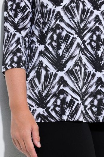 Plus size veliki brojevi Majica 3/4 rukava V izreza za punije