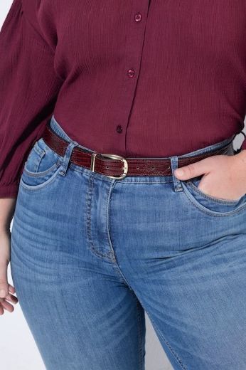 Plus size veliki brojevi Remen s uzorkom zmijske kože za punije