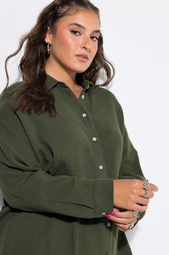 Plus size veliki brojevi Bluza na kopčanje za punije