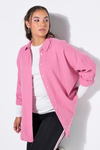 Plus size veliki brojevi Bluza na kopčanje za punije