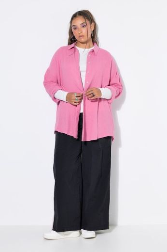 Plus size veliki brojevi Bluza na kopčanje za punije