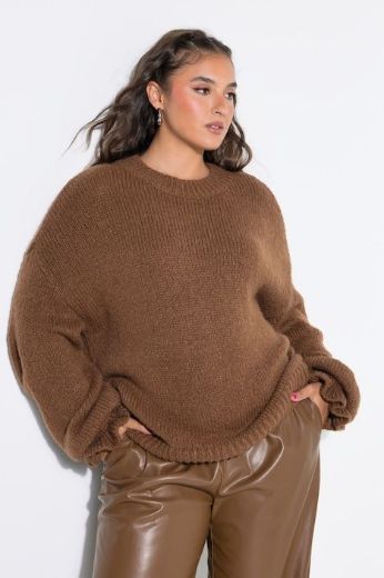 Plus size veliki brojevi Pulover pleteni za punije