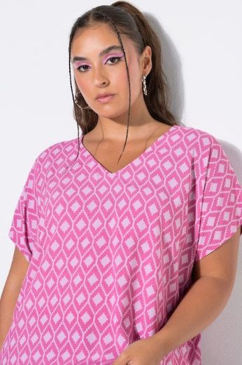 Plus size veliki brojevi Bluza kratkih rukava V ovratnika za punije