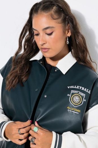 Plus size veliki brojevi Jakna na kopčanje za punije