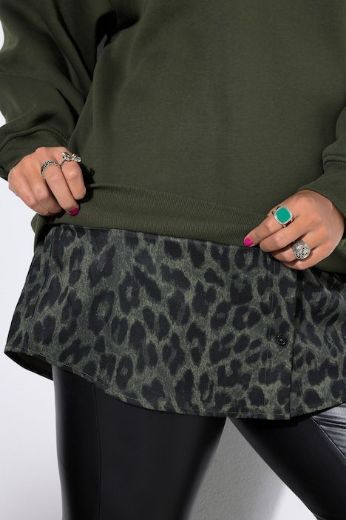 Plus size veliki brojevi Majica dugih rukava šireg kroja za punije