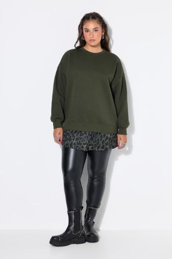 Plus size veliki brojevi Majica dugih rukava šireg kroja za punije