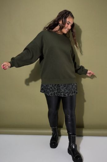 Plus size veliki brojevi Majica dugih rukava šireg kroja za punije