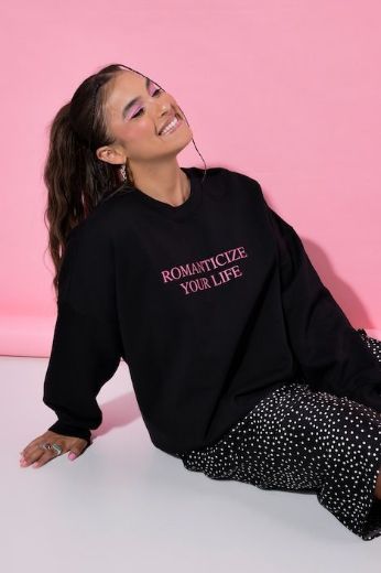 Plus size veliki brojevi Majica dugih rukava šireg kroja sa kragnom za punije