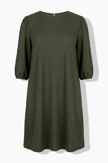Plus size veliki brojevi Haljina 3/4 rukava A kroja za punije