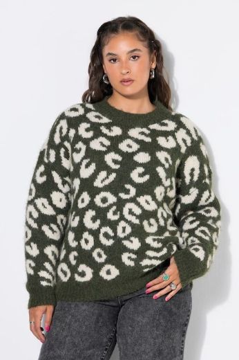 Plus size veliki brojevi Pulover dugih rukava šireg kroja za punije