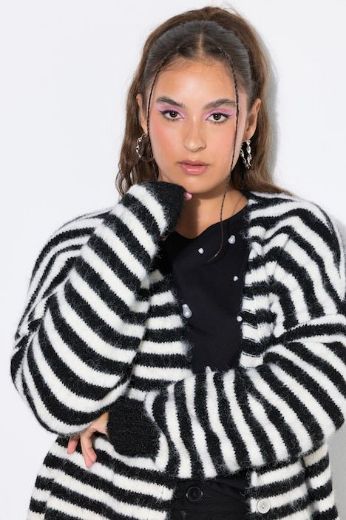 Plus size veliki brojevi Vesta dugih rukava šireg kroja za punije