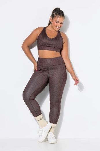 Plus size veliki brojevi Sportske tajice do gležnja s leopard uzorkom za punije