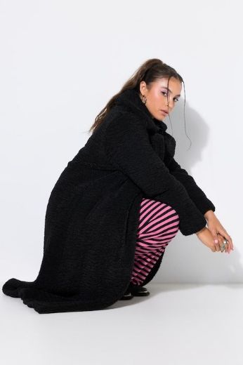 Plus size veliki brojevi Kaput dužeg ravnog kroja za punije