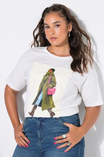 Plus size veliki brojevi Majica kratkih rukava šireg kroja za punije