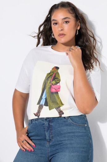 Plus size veliki brojevi Majica kratkih rukava šireg kroja za punije