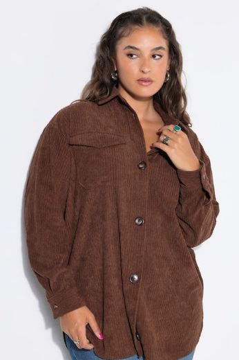 Plus size veliki brojevi Košulja dugih rukava šireg kroja za punije
