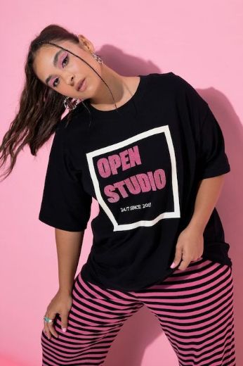Plus size veliki brojevi Majica kratkih rukava šireg kroja za punije